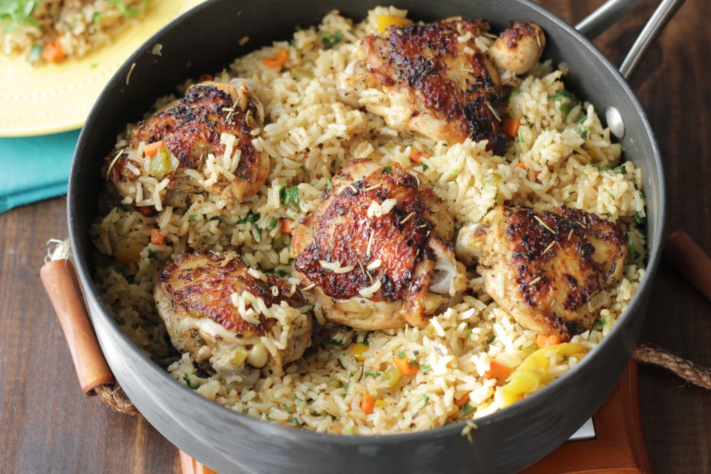 quick one pot rice and chicken dish 027