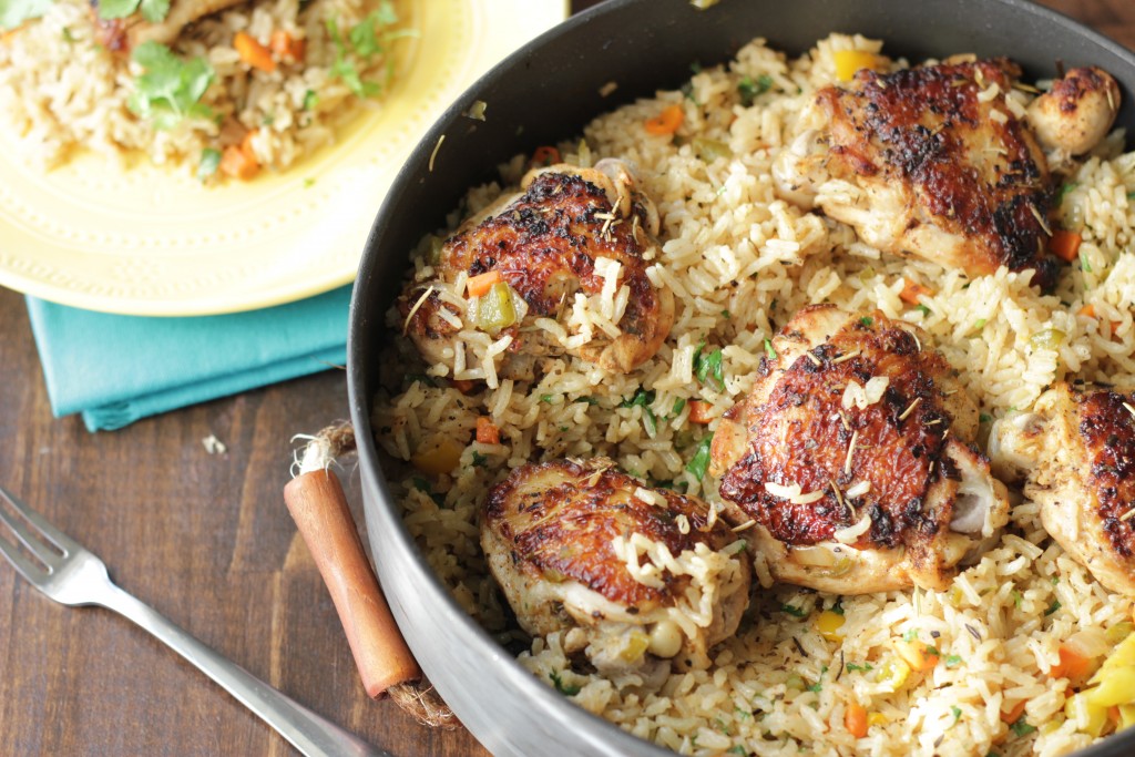 quick one pot rice and chicken dish 028